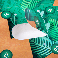 Adventskalender, farbig bedruckt, details