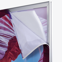 Nachhaltiger Akustikspannrahmen (beidseitig bespannt) freistehend