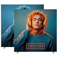 Nachhaltiger Akustikspannrahmen (beidseitig bespannt) freistehend