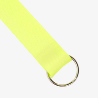 Neon-Lanyards blanko, ohne Schriftzug mit einem Ring