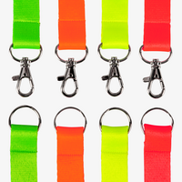 Neon-Lanyards mit Standardtext: Backstage