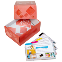 Musterset, farbig bedruckt offen mit inhalt 