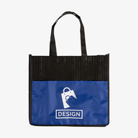 Non-Woven-Messetasche, zwei Farbtöne, Vorderseite