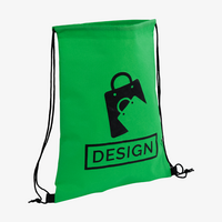 Non-Woven-Turnbeutel, Seitenansicht