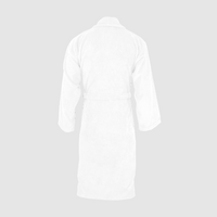 Organic-Bademantel, hinten unbestickt