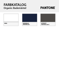 Organic-Bademantel, Farbauswahl