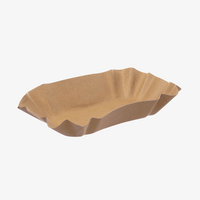 Pappschale 14 x 9 x 3 cm, naturbraun