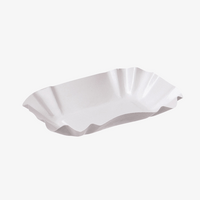 Pappschale 14 x 9 x 3 cm, weiß