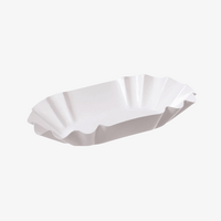 Pappschale 16 x 9 x 3 cm, weiß