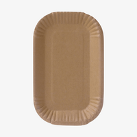 Pappschale 23 x 15 x 2 cm, naturbraun