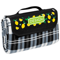 Picknickdecke aus RPET-Polarfleece, bedruckt