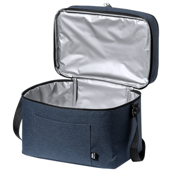 Picknick-Kühltasche mit Fach und zwei Reißverschlussfächern, ohne Werbeanbringung