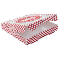 Pizzakarton (26 x 26 x 4 cm) einseitig bedruckt 4/0-farbig (CMYK)