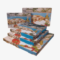 Pizzakarton, farbig bedruckt, Motiv, verschiedene Groessen 