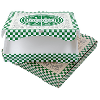 Pizzakarton (28 x 28 x 4 cm) einseitig bedruckt 4/0-farbig (CMYK)