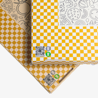 Pizzakarton (32 x 32 x 4 cm) einseitig bedruckt 4/0-farbig (CMYK)