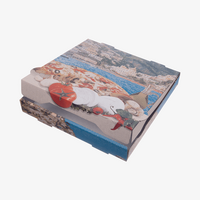 Pizzakarton, farbig bedruckt, Motiv