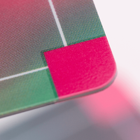 Plastikkarte, farbig bedruckt, liegend