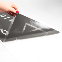 Plottfolie in Schwarz mit Kontur und Schrift und Zeichen