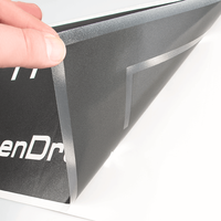 Plottfolie in Schwarz mit Kontur und Schrift und Zeichen