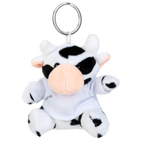 Plüschanhänger Kuh unbedruckt von vorne 