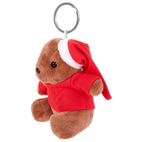 Plüschanhänger Teddybär mit Mütze seitliche Ansicht unbedruckt