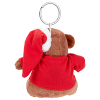 Plüschanhänger Teddybär mit Mütze von hinten unbedruckt