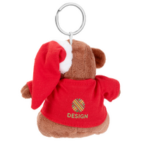 Plüschanhänger Teddybär mit Mütze bedruckt von hinten