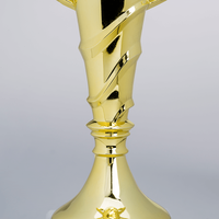 Pokal ELEGANT gold,  Lasergravur auf Sockelschild, 