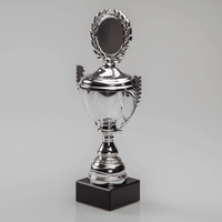 Pokal KÖNIGSAPFEL silber, kleinem Sockel, kleinere schmale Variante