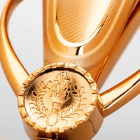 Pokal SATTEL bronze, Lasergravur, stehend