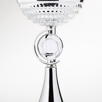Pokal SCHALE silber,Detailansicht der Emblemfläche unter der Schale