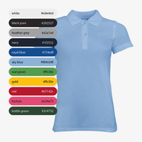 Poloshirt Damen, B&C, Organic - mit DREI Stickpositionen