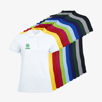 Poloshirt Damen, B&C, Organic - mit VIER Druckpositionen