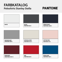 Poloshirt Herren, Stanley Stella, Organic - mit EINER Druckposition