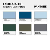 Poloshirt Herren, Stanley Stella, Organic - mit VIER Stickpositionen