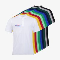 Poloshirt, farbig bedruckt, Vorderseite, verschiedene Farben