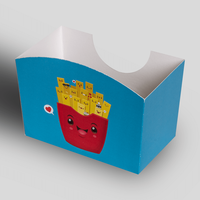 Pommesschale mit Automatikboden (12,3 x 6,3 x 11,8 cm), Rückseite