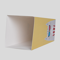 Popcorn Schachtel mit Steckboden (10,3 x 10,3 x 16 cm), liegend