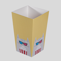 Popcorn Schachtel mit Steckboden (10,3 x 10,3 x 16 cm), Vorderseite