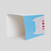 Popcorn Schachtel mit Steckboden (14,5 x 14,5 x 21 cm), liegend