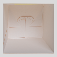 Popcorn Schachtel mit Steckboden (8,5 x 8,5 x 12,5 cm), Innenansicht