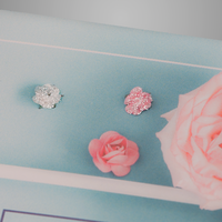 Postkarten, farbig bedruckt, liegend, Blumen Motiv