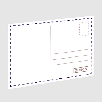 Postkarte, DIN A4 quer (29,7 x 21,0 cm), R&uuml;ckseite