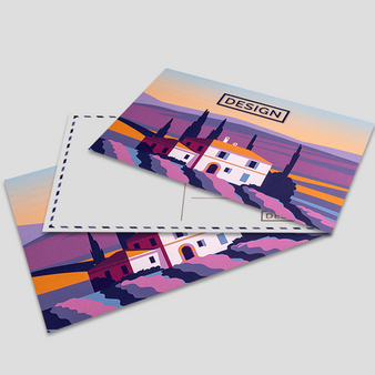 Postkarte, DIN A4 quer (29,7 x 21,0 cm), ohne Veredelung