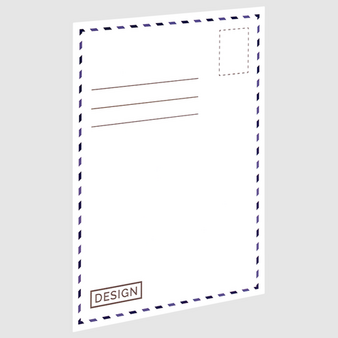 Postkarte, DIN A8 (5,2 x 7,4 cm), R&uuml;ckseite