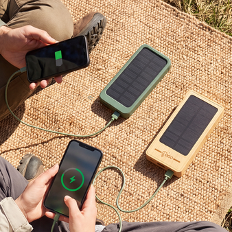Powerbank Solar bedruckt
