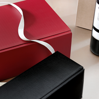 Präsentkarton, bordeaux , details