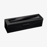 Praesentkarton, schwarz mit Sichtfenster