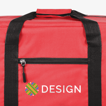 Praktische Sporttasche aus RPET, Detail Druck